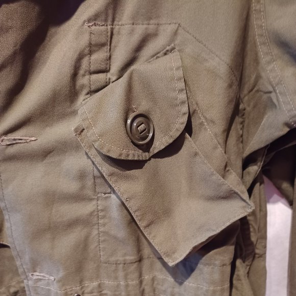 Manteau léger cargo militaire / Military coat kaki green - Picture 6 of 9